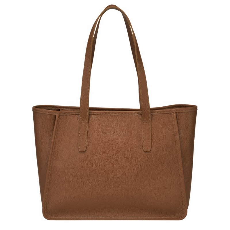 Brown Longchamp Le Foulonne L Women's Shoulder Bags